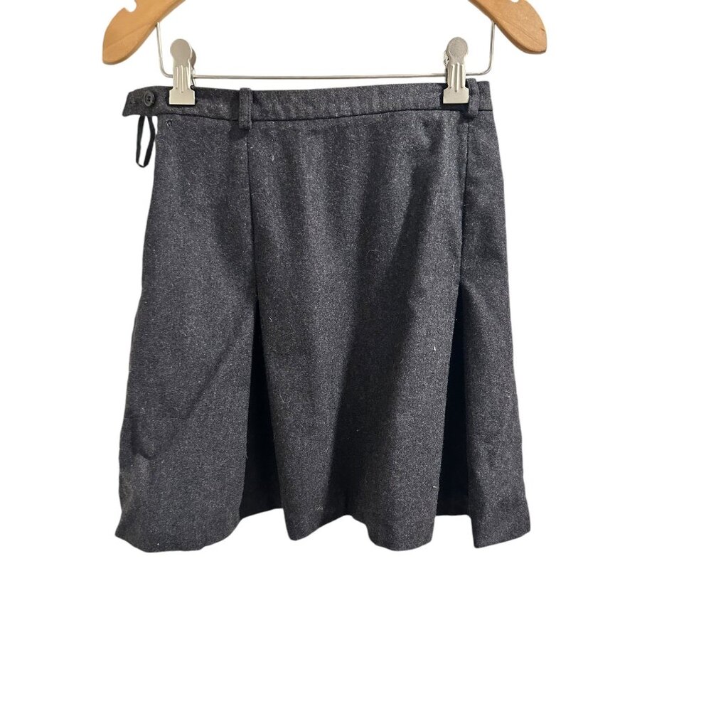 👗 2/$30 👗 J. Crew Womens Charcoal Wool Pleated Skirt Size 6